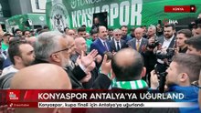 Konyaspor, kupa finali için Antalya'ya uğurlandı