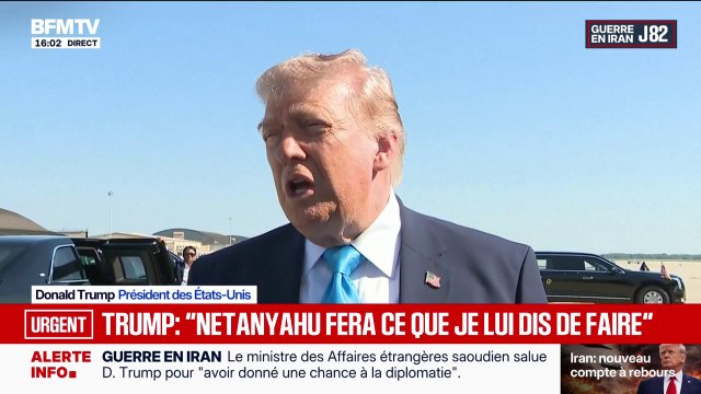 Moyen-Orient: Donald Trump affirme que Benjamin Netanyahu fera ce qu'(il) veut qu'il fasse sur l'Iran