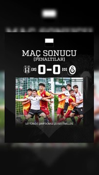 ⏹️ Maç sonucu - U17 Türkiye Şampiyonası Çeyrek Finalleri | Galatasaray 0:2 Beşiktaş (Penaltılar)🦅