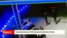 Oğlunun kavga ettiği çocuğu öldüresiye dövdü, o anlar kamerada