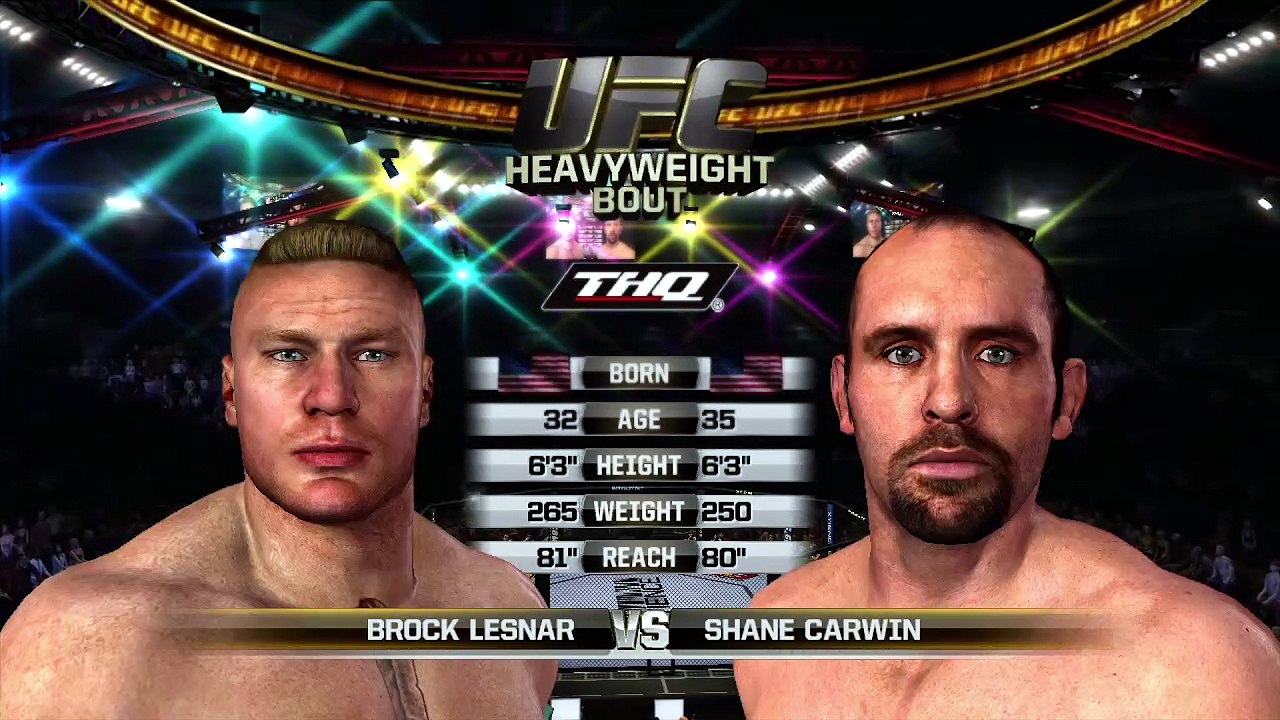 Brock Lesnar Versus Shane Carwin (UFC Undisputed 2010)