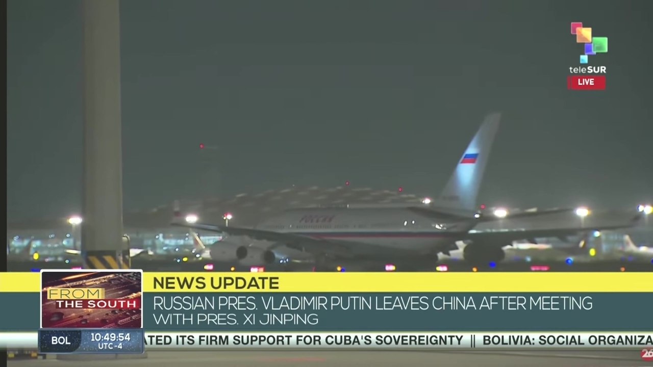 China | Pres. Putin leaves Beijing after accomplishing his bilateral agenda with Xi Jinping