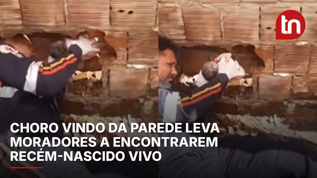 VÍDEO: Choro vindo da parede leva moradores a encontrarem recém-nascido vivo