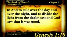 Genesis Chapter 1 - Bible Book 01 - KJV HD Read Along by Just-in Bible