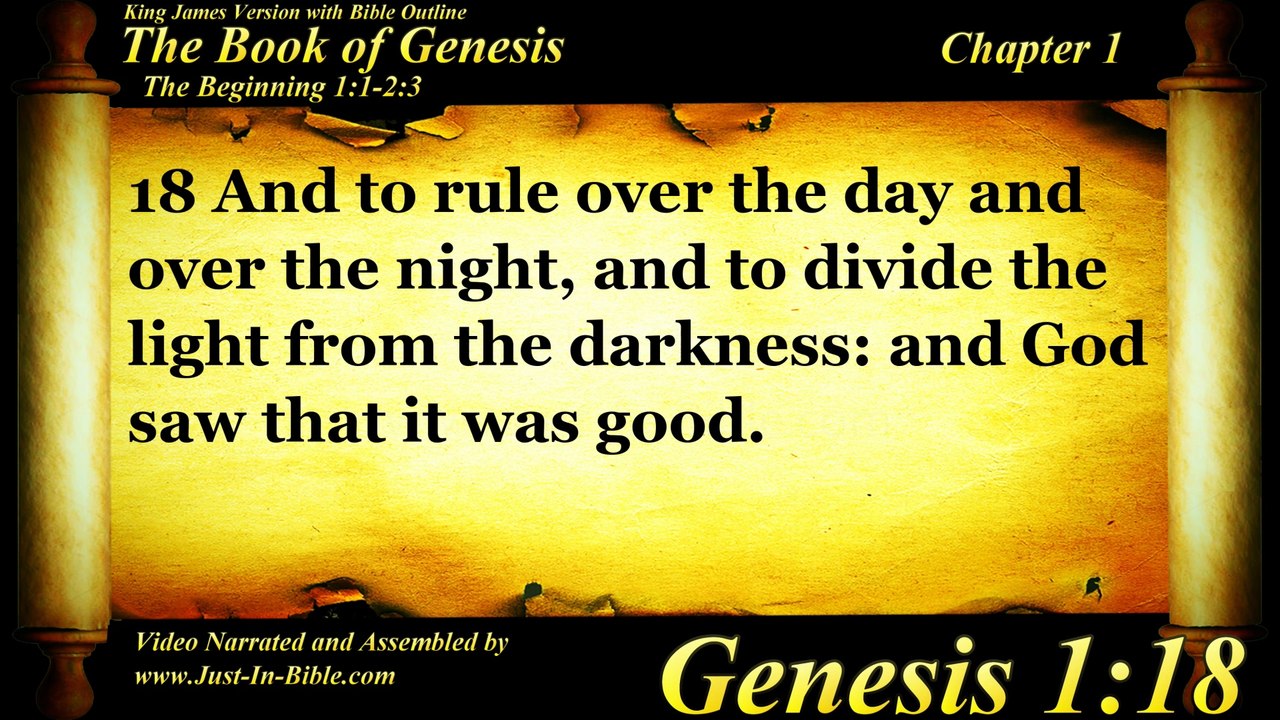 Genesis Chapter 1 - Bible Book 01 - KJV HD Read...