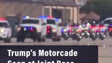 Trump’s Motorcade Seen At Joint Base Andrews