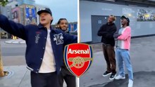 Arsenal consigue el título y aficionados se topan con los jugadores en plena calle