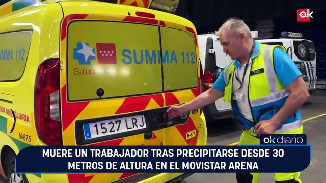Muere un trabajador tras precipitarse desde 30 metros de altura en el Movistar Arena