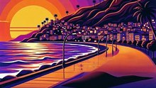 Amber Tide at Dusk