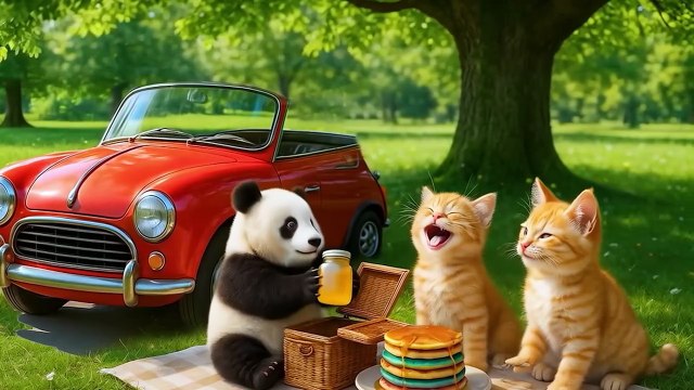Mama Cat Trims Fur On The Farm And Makes Tiger Hat For Kittens At Home🐾🎩🐯