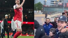 Declan Rice shares special selfie moment with Arsenal fans outside Emirates Stadium