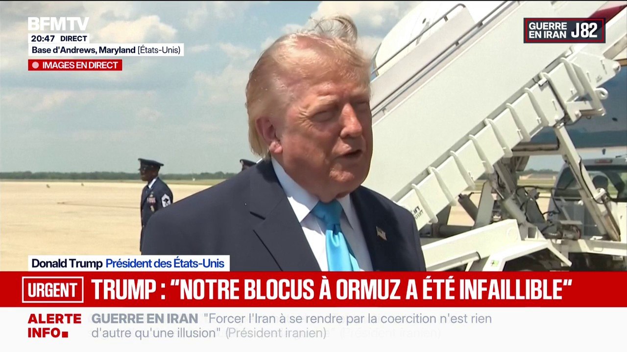 Détroit d’Ormuz: “Notre blocus a été infaillible”, déclare Donald Trump