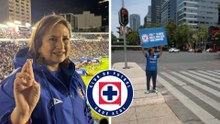 Xóchitl Gálvez sale a las calles para apoyar al equipo de sus amores, el Cruz Azul