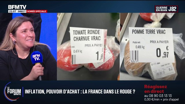 FORUM BFMTV - Pouvoir d’achat: “À chaque fois qu’il y a une crise, les distributeurs en profitent et c’est nous les consommateurs qui sommes pris au piège”, estime Sabrina, en reconversion