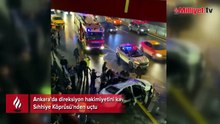 Direksiyon hakimiyetini kaybeden sürücü otomobiliyle Sıhhiye Köprüsü'nden uçtu