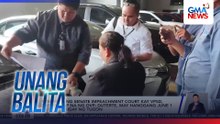 Summons ng Senate impeachment court kay VPSD, natanggap na ng OVP; Duterte, may hanggang June 1 para magbigay ng tugon | Unang Balita