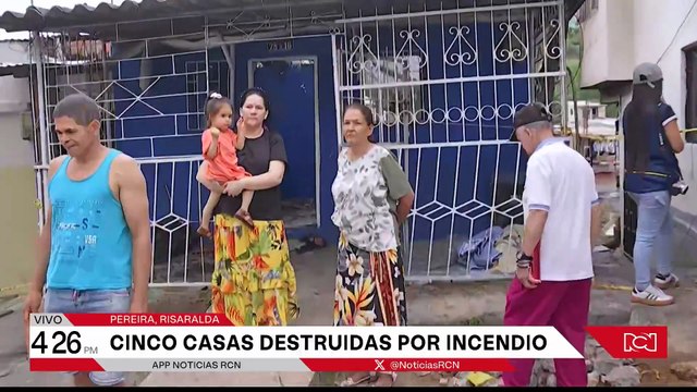 Incendio en Pereira: dos adultos mayores murieron y ocho familias quedaron damnificadas