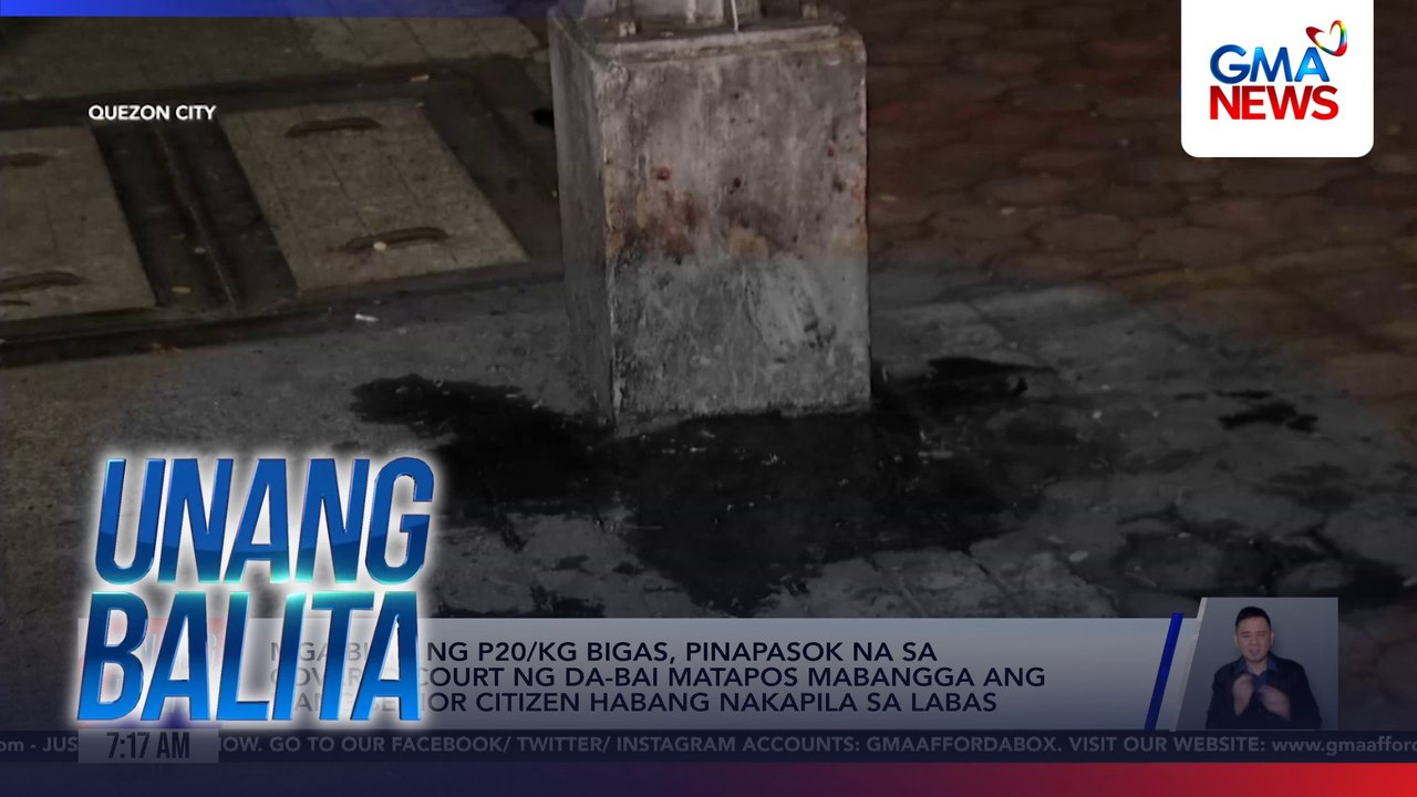 Mga bibili ng P20/kg bigas, pinapasok na sa covered court ng DA-BAI matapos mabangga ang isang senior citizen habang nakapila sa labas | Unang Balita