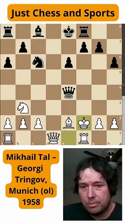 Mikhail Tal vence a Tringov con un tenedor (1958)