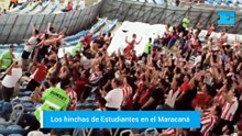 Los hinchas de Estudiantes en el Maracaná