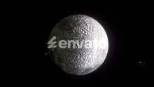 Realistic 3D Moon Rotating in Deep Space