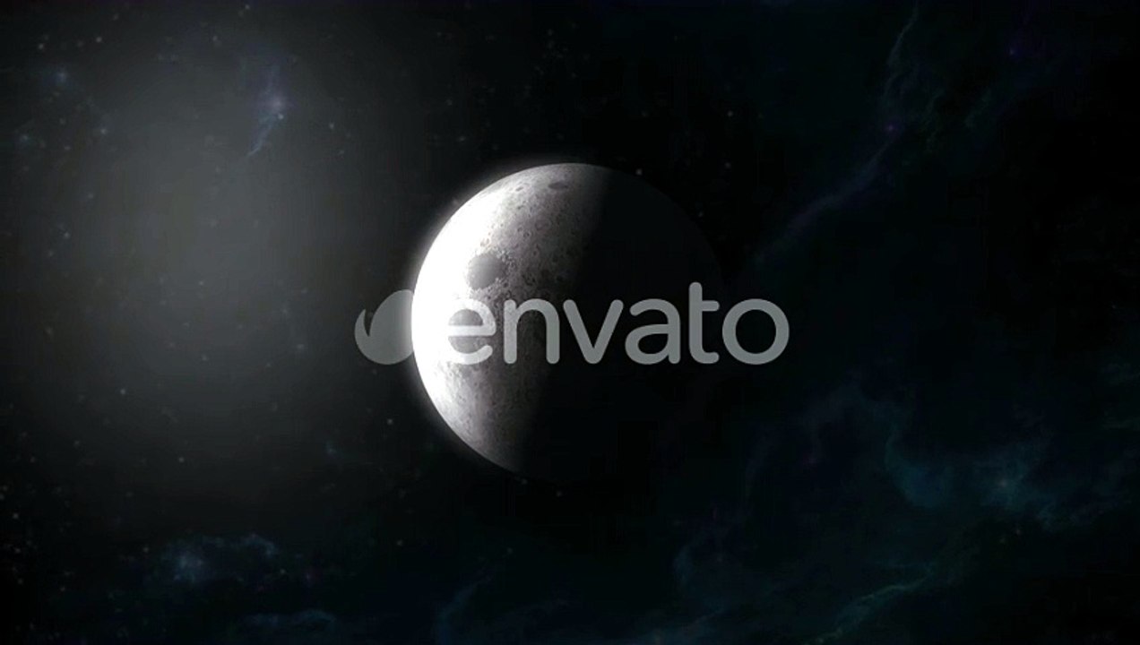 Realistic 4K View of the Moon from Space