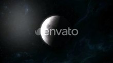 Realistic 4K View of the Moon from Space