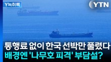 통행료 없이 한국 선박 풀어준 이란...배경엔 '외교 부담'?  [Y녹취록] / YTN