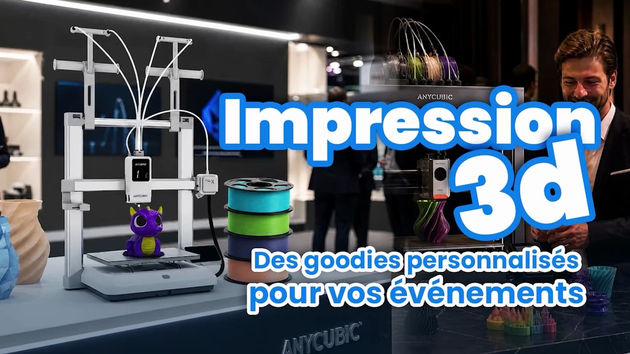 Animation impression 3D : Créez vos goodies personnalisés (Foot ⚽️ ou autres) en direct sur votre espace event !