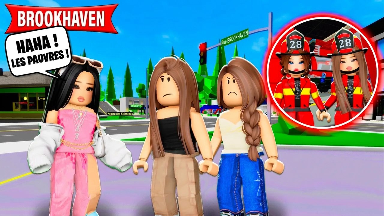 Moquées car pauvres, elles sont devenues pompières ! Histoires Brookhaven RP | Roblox