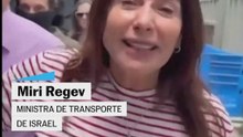 La ministra de Transportes israelí critica a los activistas de la flotilla: "No traen ninguna ayuda humanitaria"