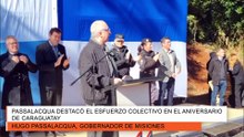Passalacqua destacó el esfuerzo colectivo en el aniversario de Caraguatay