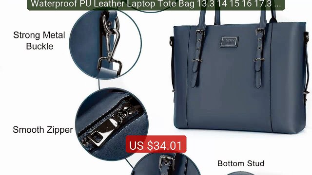 Waterproof PU Leather Laptop Tote Bag 13.3 14 15 16 17.3 inch for M... Top Rated 2026 | Buy Now!
