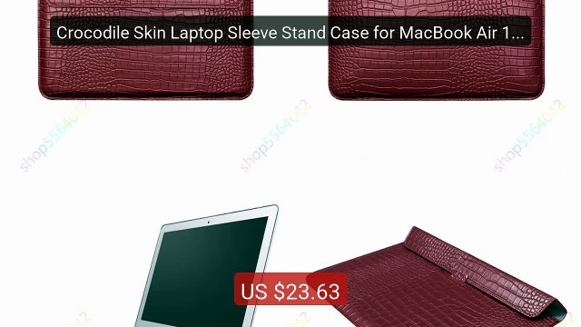 Crocodile Skin Laptop Sleeve Stand Case for MacBook Air 13 ... Top Pick 2026 | Unbeatable Price!