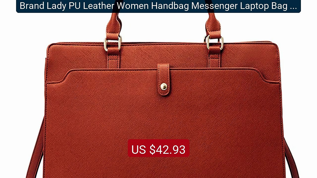 Brand Lady PU Leather Women Handbag Messenger Laptop Bag 15.6,... -- Hot Deal 2026 | Limited Offer!
