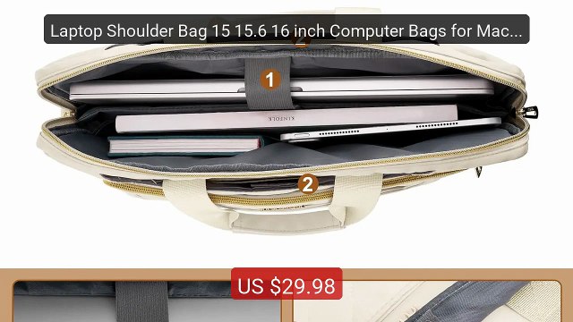 Laptop Shoulder Bag 15 15.6 16 inch Computer Bags for MacBook ... Best Buy 2026 | Great Quality!