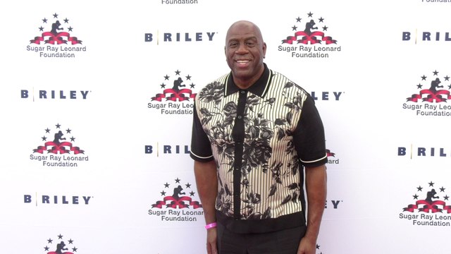 Magic Johnson attends the Sugar Ray Leonard Foundation's 15th Annual Big Fighters, Big Cause Charity Boxing Night