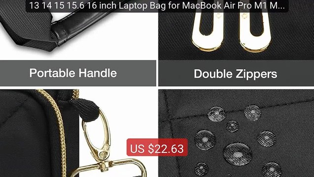 13 14 15 15.6 16 inch Laptop Bag for MacBook Air Pro M1 M2 ... Top Pick 2026 | Unbeatable Price!