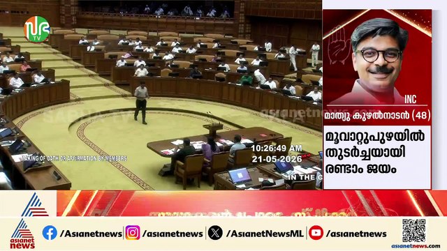 ഇംഗ്ലീഷിൽ സത്യപ്രതിജ്ഞ ചെയ്ത് മാത്യു കുഴൽനാടൻ; ബേപ്പൂരിൽ വീണ്ടും സുൽത്താനായി പി.എ.മുഹമ്മദ് റിയാസ്