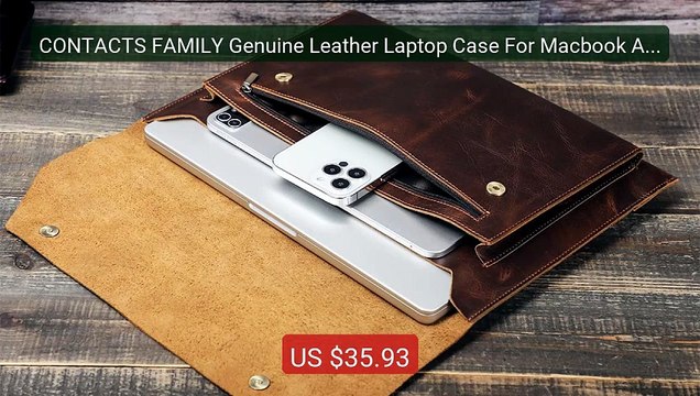 CONTACTS FAMILY Genuine Leather Laptop Case For Macbook Air... Top Pick 2026 | Unbeatable Price!