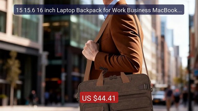 15 15.6 16 inch Laptop Backpack for Work Business MacBook Air ... Hot Deal 2026 | Limited Offer!