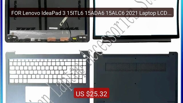 FOR Lenovo IdeaPad 3 15ITL6 15ADA6 15ALC6 2021 Laptop LCD Back Cove... Top Rated 2026 | Buy Now!