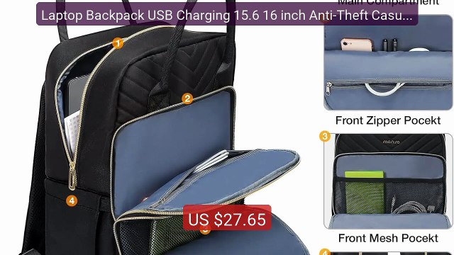 Laptop Backpack USB Charging 15.6 16 inch Anti-Theft Casual... Top Pick 2026 | Unbeatable Price!