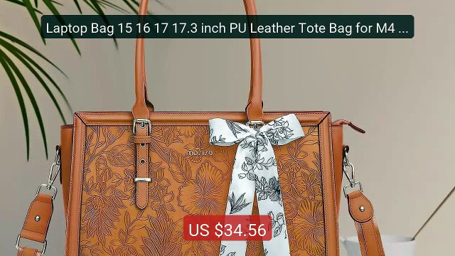 Laptop Bag 15 16 17 17.3 inch PU Leather Tote Bag for M4 M3... Top Pick 2026 | Unbeatable Price!