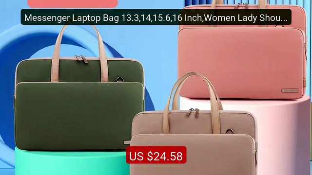 Messenger Laptop Bag 13.3,14,15.6,16 Inch,Women Lady Shoulder ... Hot Deal 2026 | Limited Offer!
