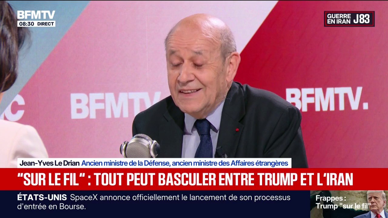 Guerre au Moyen-Orient: "On a quitté le surplace", analyse Jean-Yves Le Drian