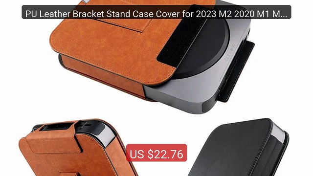 PU Leather Bracket Stand Case Cover for 2023 M2 2020 M1 Mac Mi... Best Buy 2026 | Great Quality!