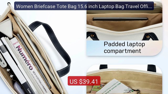 Women Briefcase Tote Bag 15.6 inch Laptop Bag Travel Office College... Top Rated 2026 | Buy Now!