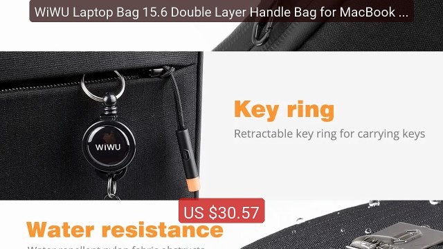 WiWU Laptop Bag 15.6 Double Layer Handle Bag for MacBook Air 1... Hot Deal 2026 | Limited Offer!