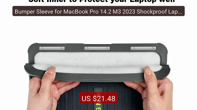 Bumper Sleeve for MacBook Pro 14.2 M3 2023 Shockproof Laptop ... Amazing Value 2026 | Must Have!